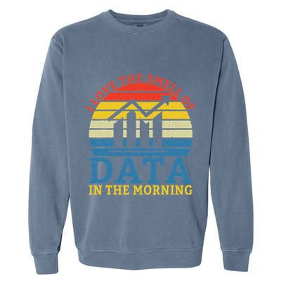I Love The Smell Of Data In The Morning Data Analyst Garment-Dyed Sweatshirt