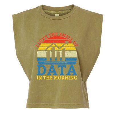 I Love The Smell Of Data In The Morning Data Analyst Garment-Dyed Women's Muscle Tee