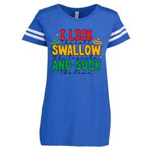 I Lick The Salt Swallow The Tequila Enza Ladies Jersey Football T-Shirt