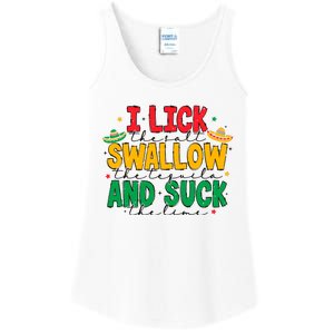 I Lick The Salt Swallow The Tequila Ladies Essential Tank