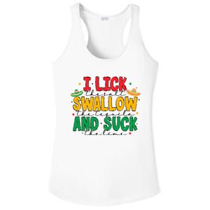 I Lick The Salt Swallow The Tequila Ladies PosiCharge Competitor Racerback Tank