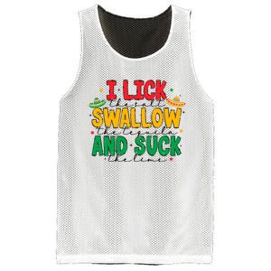 I Lick The Salt Swallow The Tequila Mesh Reversible Basketball Jersey Tank