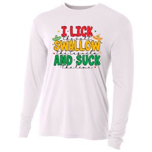 I Lick The Salt Swallow The Tequila Cooling Performance Long Sleeve Crew