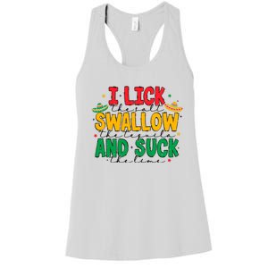 I Lick The Salt Swallow The Tequila Women's Racerback Tank