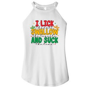 I Lick The Salt Swallow The Tequila Women's Perfect Tri Rocker Tank