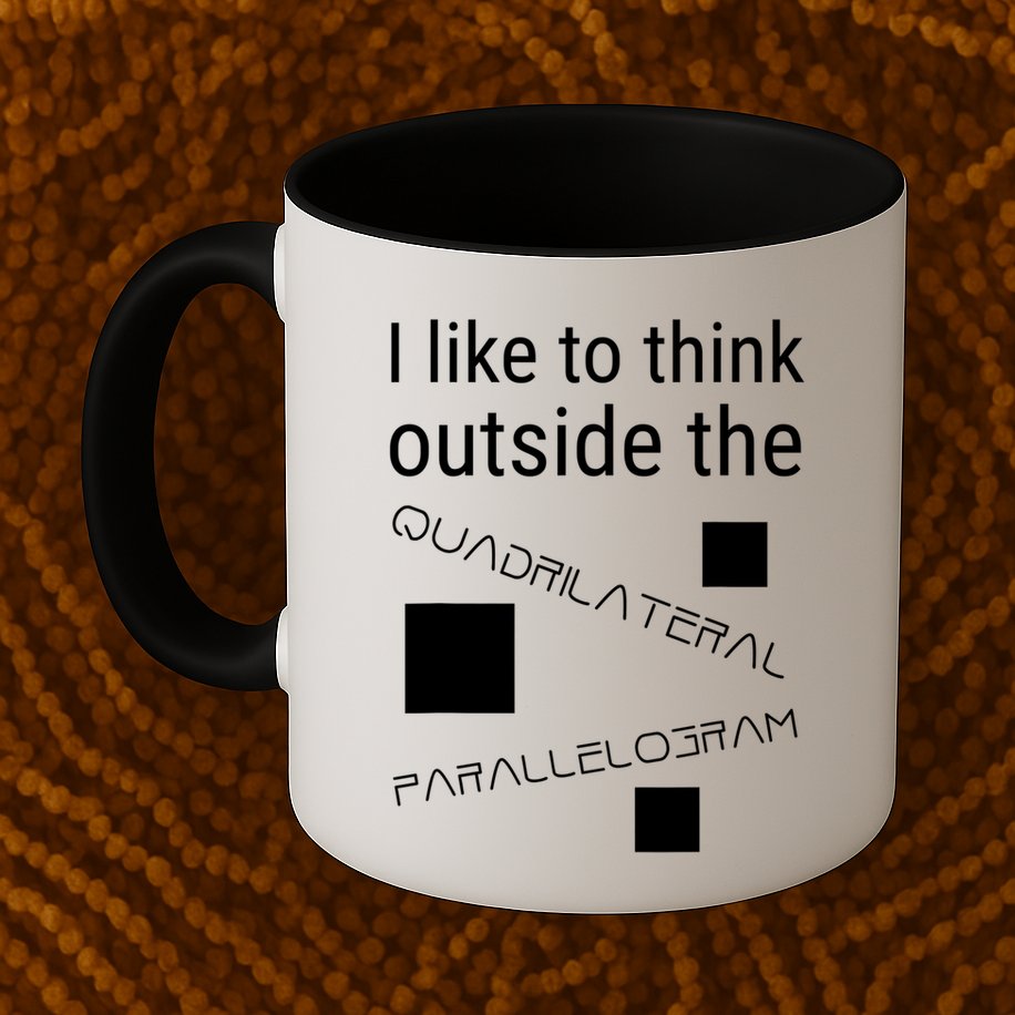 I Like To Think Outside Quadrilateral Parallelogram Gift Mug