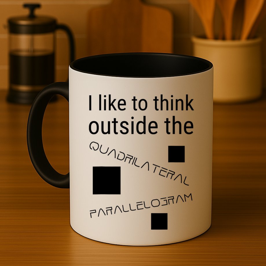 I Like To Think Outside Quadrilateral Parallelogram Gift Mug
