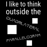 I Like To Think Outside Quadrilateral Parallelogram Gift Drawstring Bag