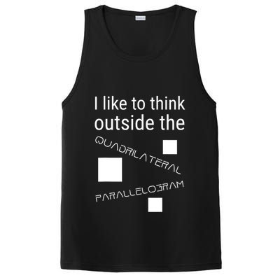 I Like To Think Outside Quadrilateral Parallelogram Gift PosiCharge Competitor Tank