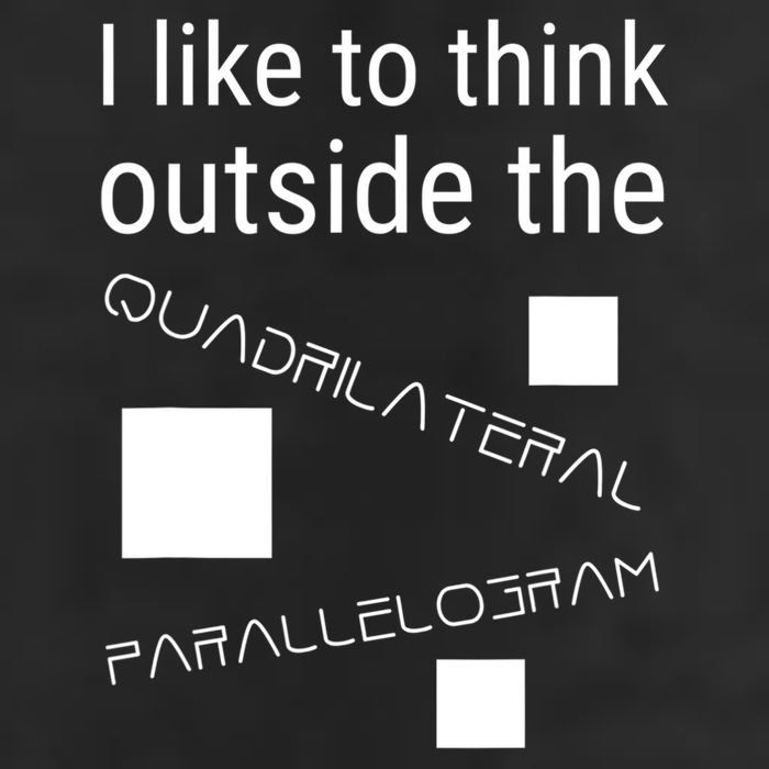 I Like To Think Outside Quadrilateral Parallelogram Gift Golf Towel