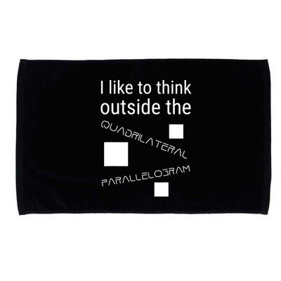 I Like To Think Outside Quadrilateral Parallelogram Gift Microfiber Hand Towel