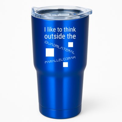 I Like To Think Outside Quadrilateral Parallelogram Gift Tumbler