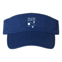 I Like To Think Outside Quadrilateral Parallelogram Gift Visor