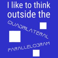 I Like To Think Outside Quadrilateral Parallelogram Gift Visor