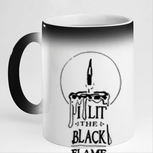 I Lit The Back Flame Candle 11oz Black Color Changing Mug