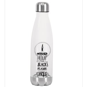 I Lit The Back Flame Candle Stainless Steel Insulated Water Bottle