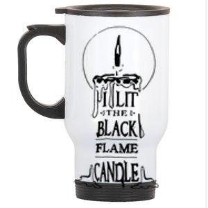 I Lit The Back Flame Candle Stainless Steel Travel Mug