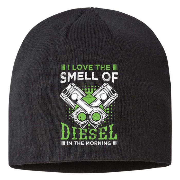 I Like The Smell Of Diesel Truck Mechanic Gift Mechanics Sustainable Beanie