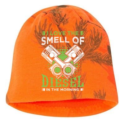 I Like The Smell Of Diesel Truck Mechanic Gift Mechanics Kati - Camo Knit Beanie