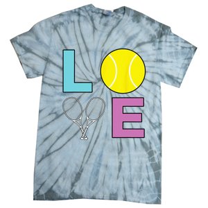 I Love Tennis Tennis Player Tie-Dye T-Shirt