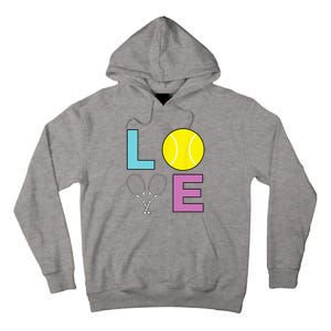 I Love Tennis Tennis Player Tall Hoodie