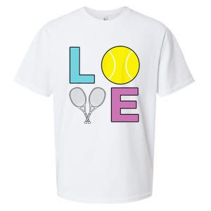 I Love Tennis Tennis Player Sueded Cloud Jersey T-Shirt