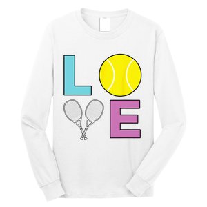 I Love Tennis Tennis Player Long Sleeve Shirt