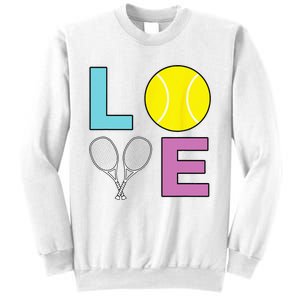 I Love Tennis Tennis Player Sweatshirt