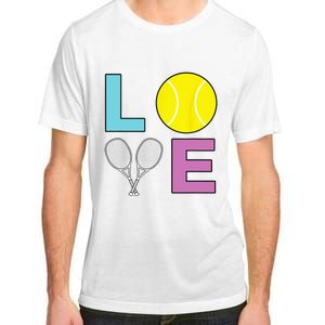 I Love Tennis Tennis Player Adult ChromaSoft Performance T-Shirt