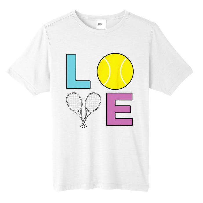 I Love Tennis Tennis Player Tall Fusion ChromaSoft Performance T-Shirt