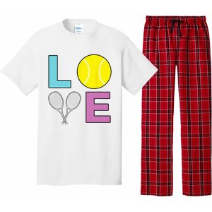 I Love Tennis Tennis Player Pajama Set