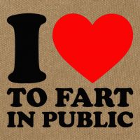 I Love To Fart In Public Cotton Canvas Backpack
