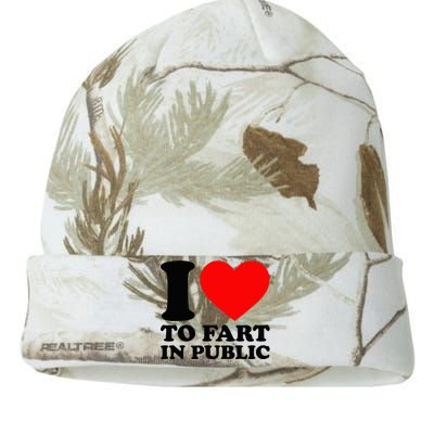 I Love To Fart In Public Kati Licensed 12" Camo Beanie