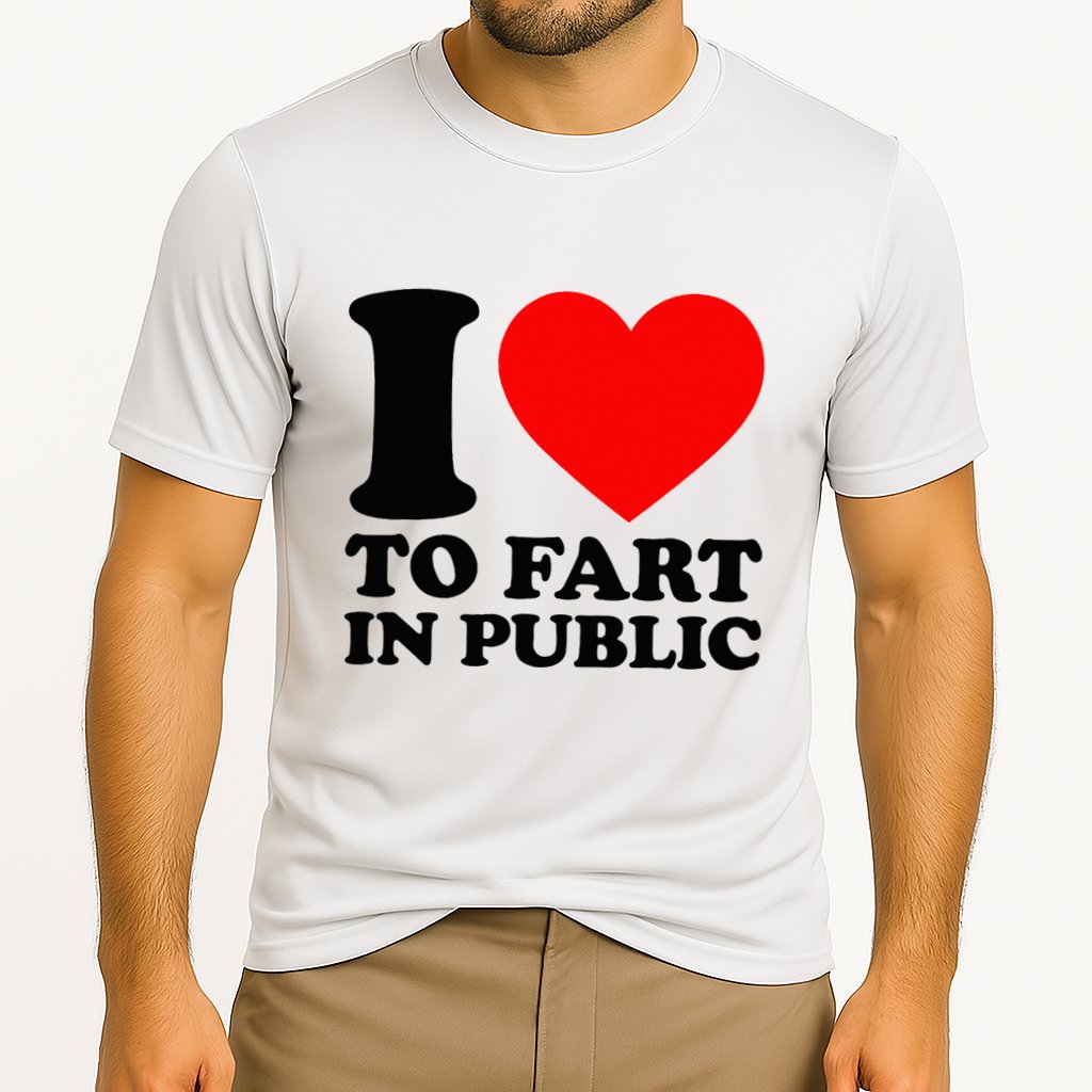 I Love To Fart In Public Cooling Performance Crew T-Shirt