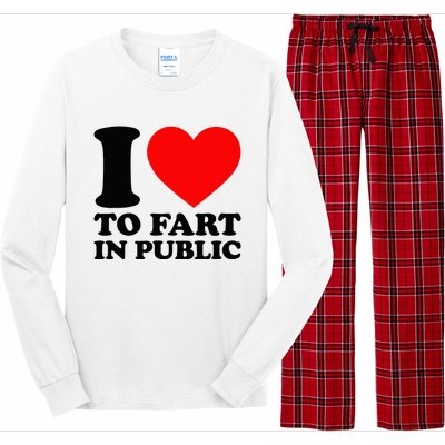 I Love To Fart In Public Long Sleeve Pajama Set