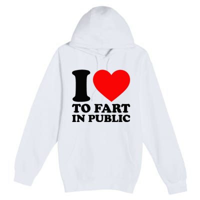 I Love To Fart In Public Premium Pullover Hoodie