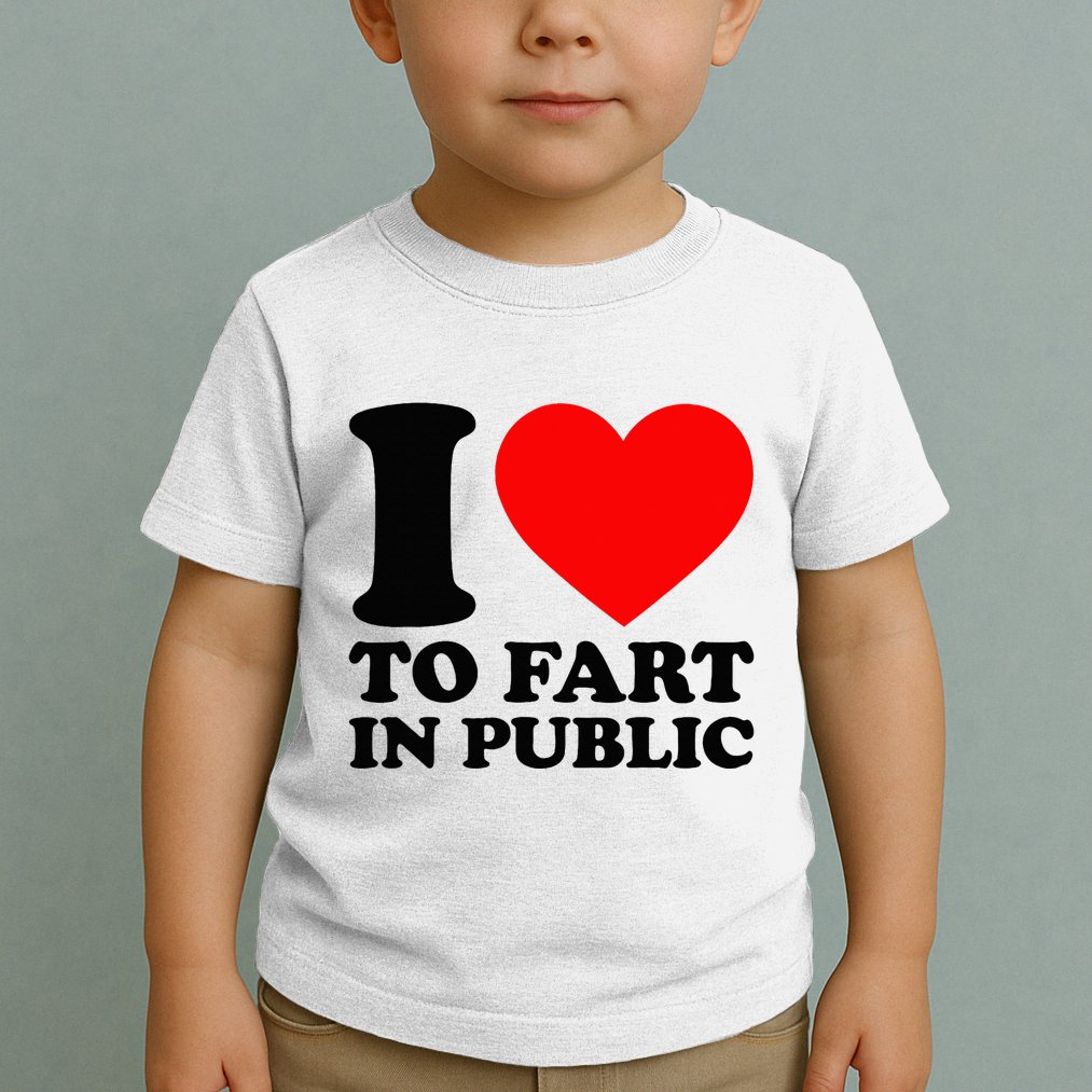 I Love To Fart In Public Toddler T-Shirt