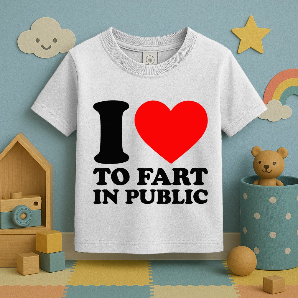 I Love To Fart In Public Toddler T-Shirt