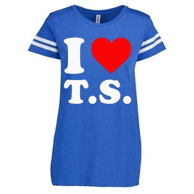 I Love T.S Enza Ladies Jersey Football T-Shirt