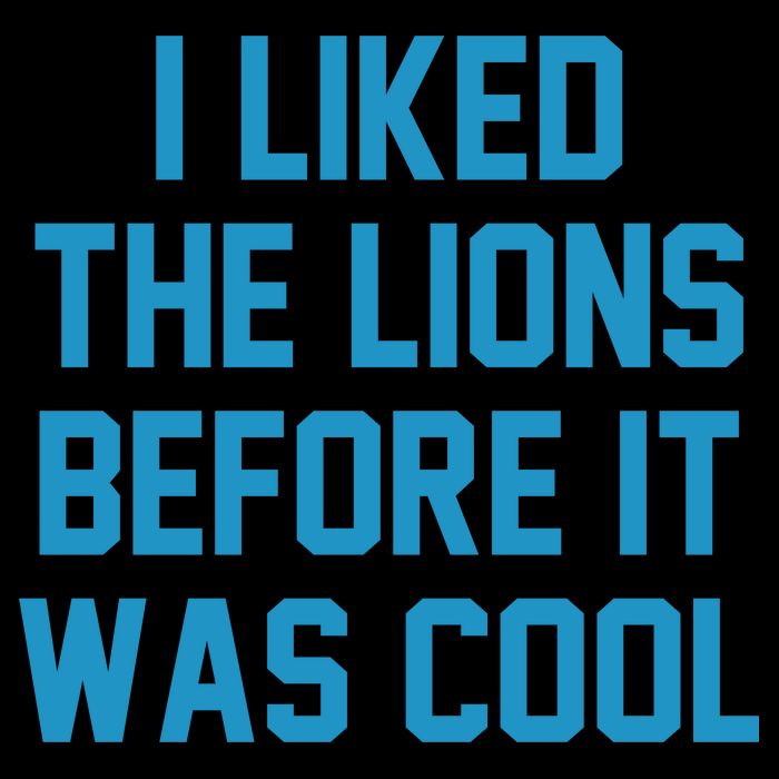 I Liked The Lions Before It Was Cool Funny Football 16 in Basic Backpack