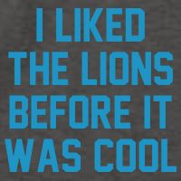 I Liked The Lions Before It Was Cool Funny Football Vector Backpack