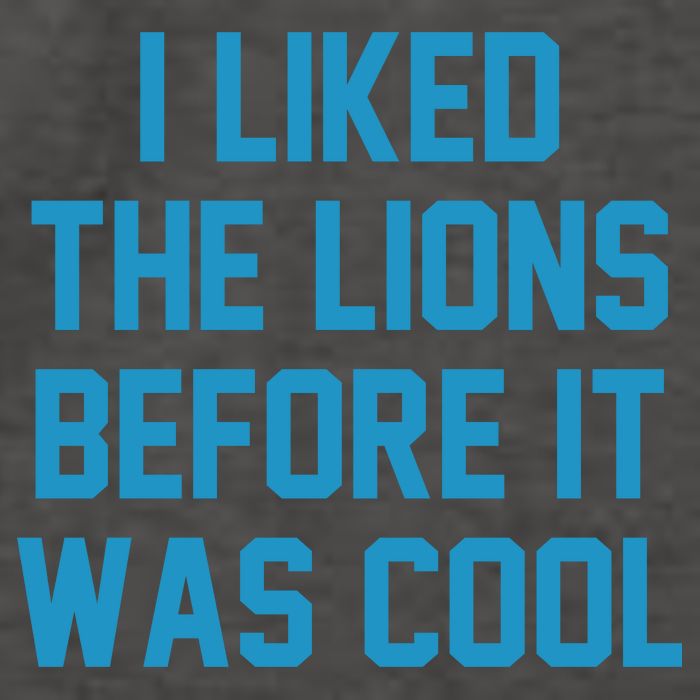 I Liked The Lions Before It Was Cool Funny Football Vector Backpack