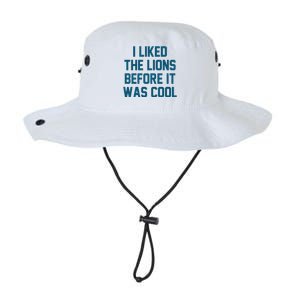 I Liked The Lions Before It Was Cool Funny Football Legacy Cool Fit Booney Bucket Hat