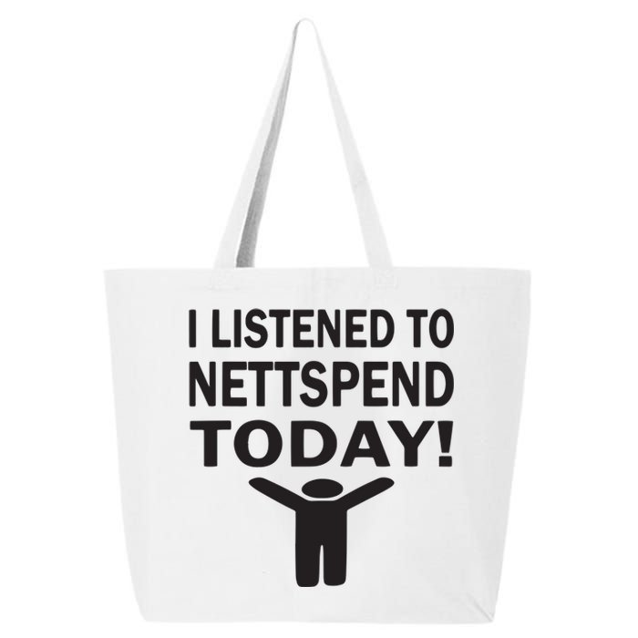 I Listened To Nettspend Today Concert Music 25L Jumbo Tote