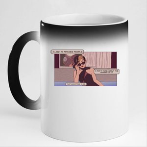 I Like To Provoke People 11oz Black Color Changing Mug