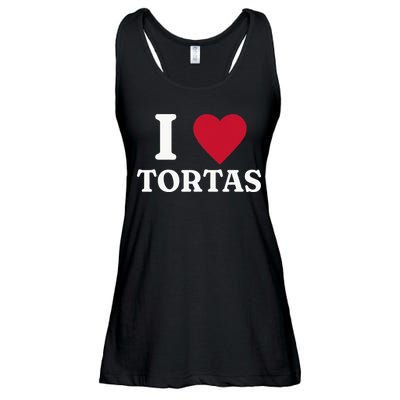 I Love Tortas Mexican Food Ladies Essential Flowy Tank