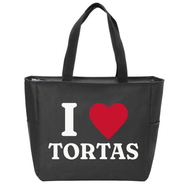 I Love Tortas Mexican Food Zip Tote Bag