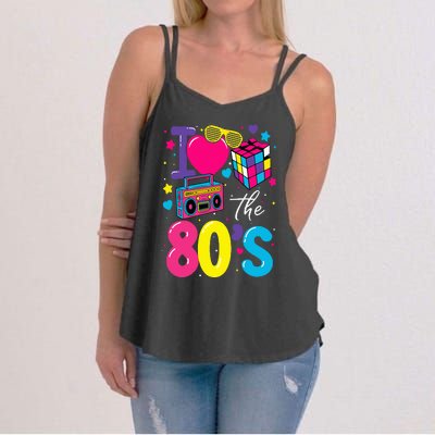 I Love The 80s 80's Party Retro Women's Strappy Tank