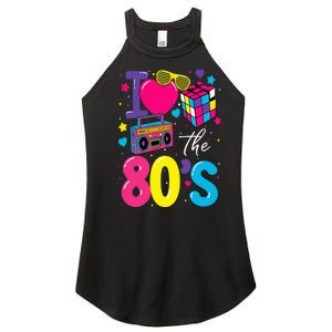 I Love The 80s 80's Party Retro Women’s Perfect Tri Rocker Tank