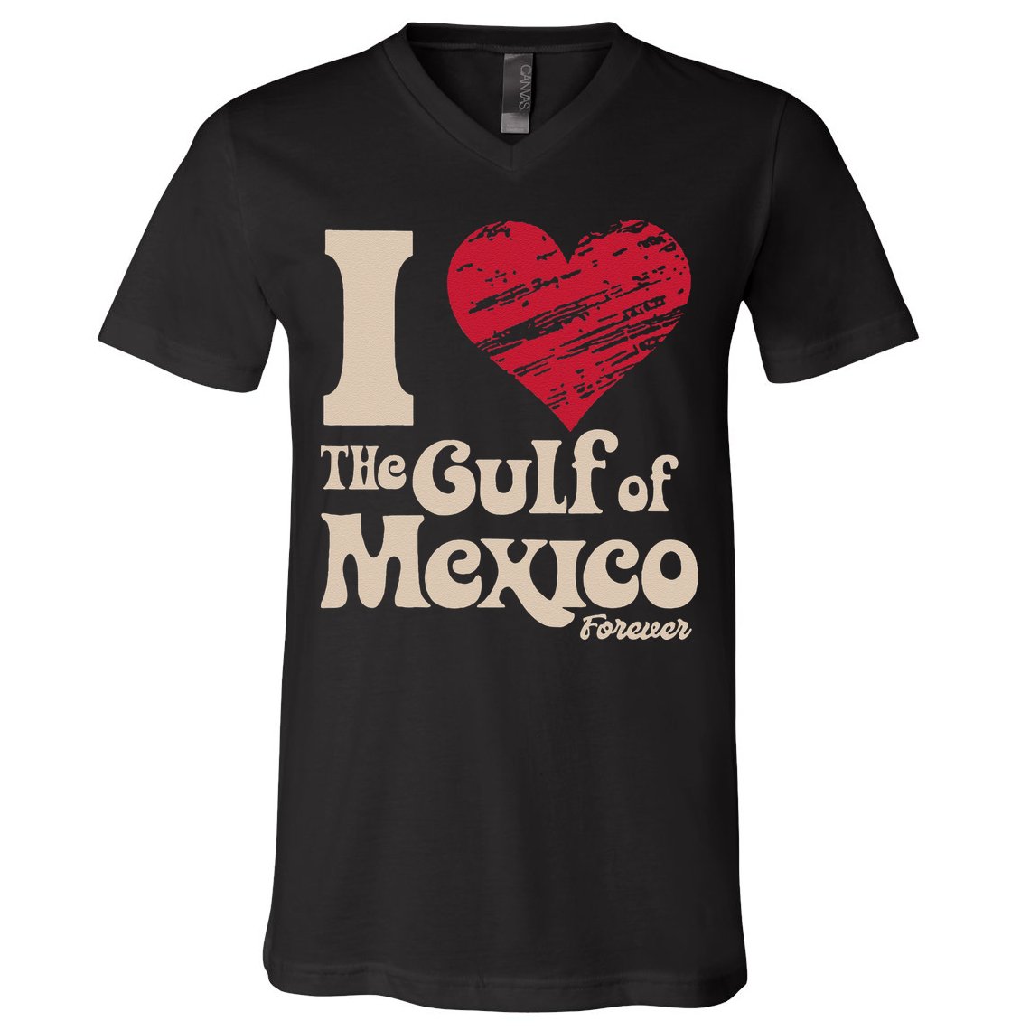 I Love The Gulf Of Mexico Forever V-Neck T-Shirt